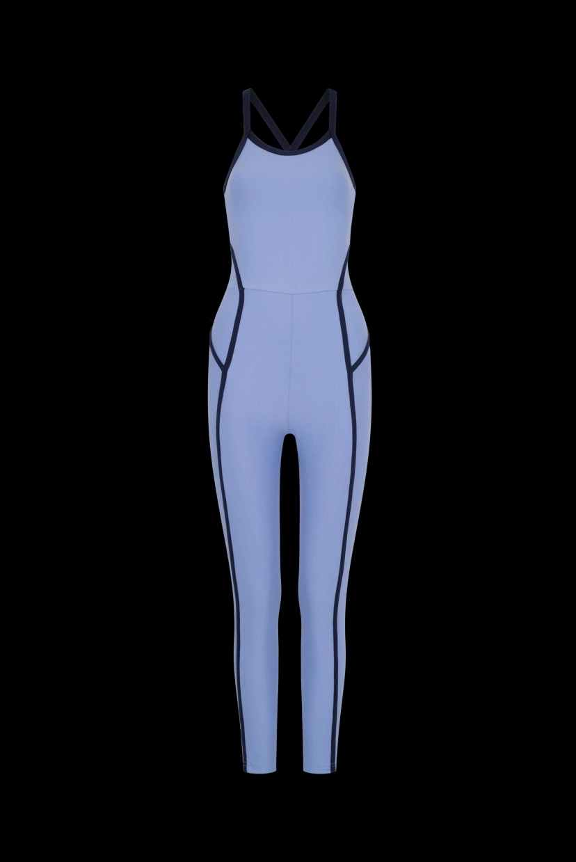 Glased Blue Contour Jumpsuit - High Intensity - Principal