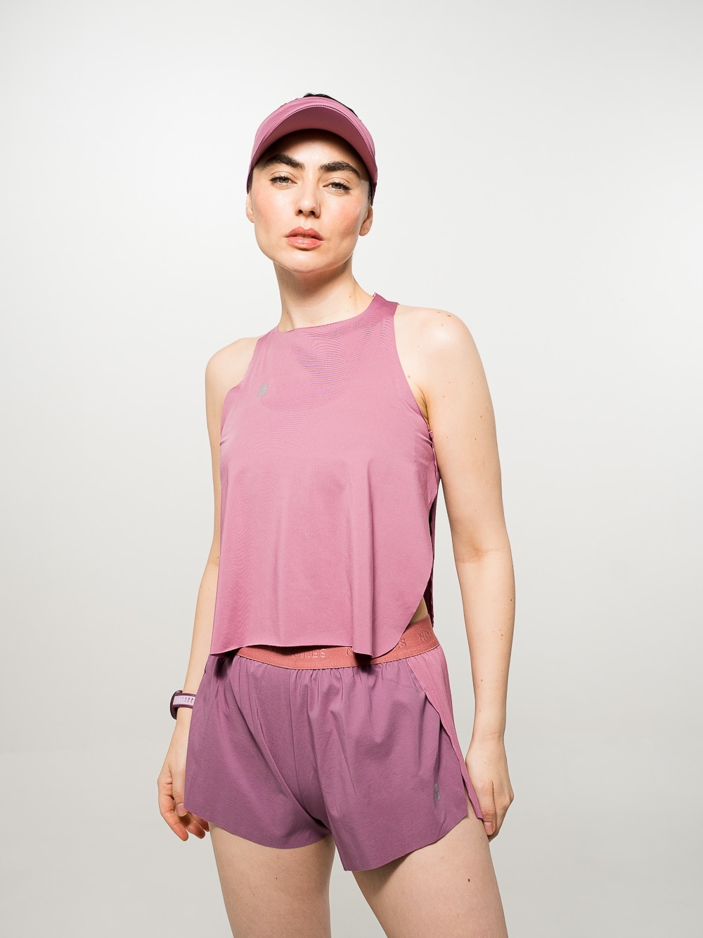 Pleat Tank Top Berry - Principal
