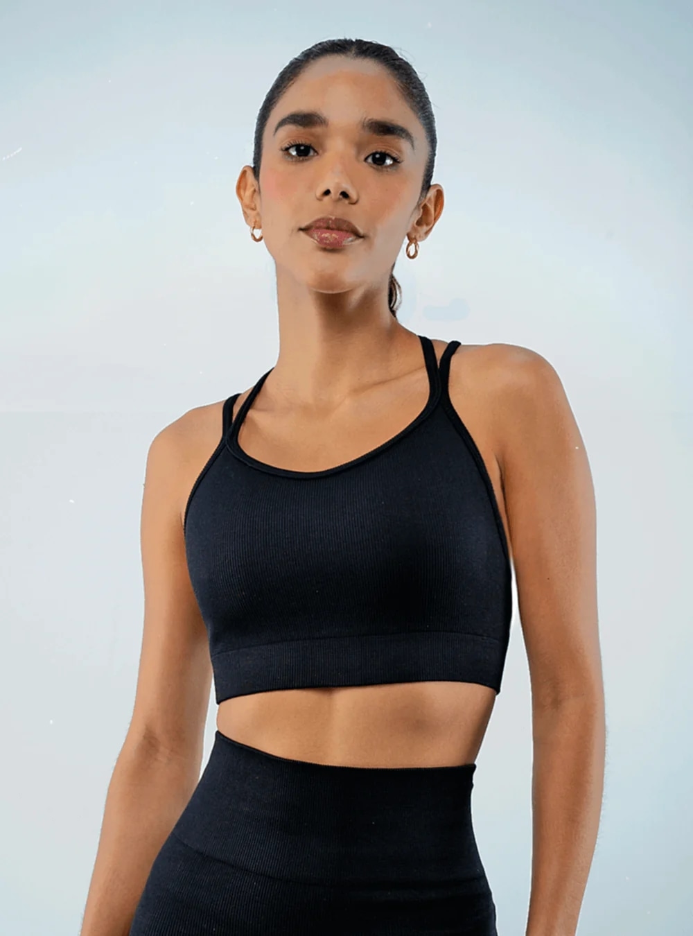 Top Vital Sin Costura Negro - Principal