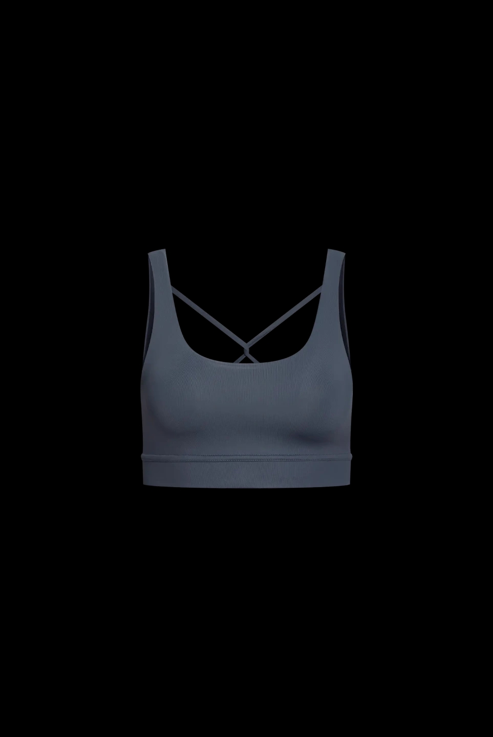 Charcoal Aura Sports Bra - Low Intensity - Principal