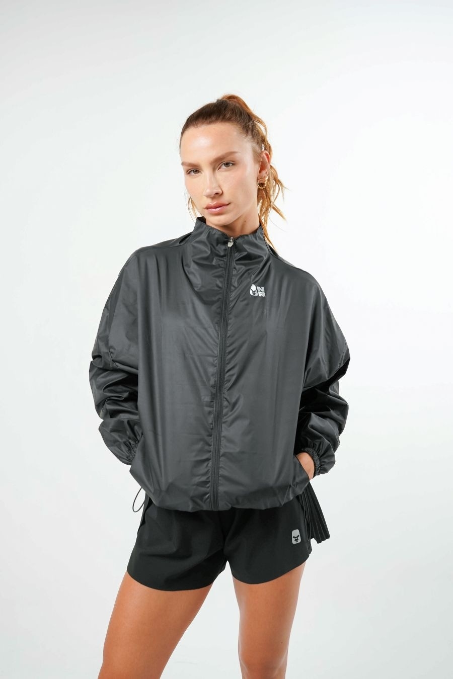 Chaqueta Cortavientos Active Flow Negro - Principal
