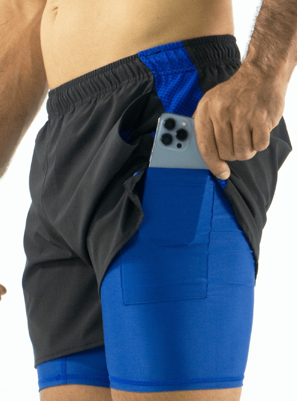 Short Running Negra-Azul - Principal