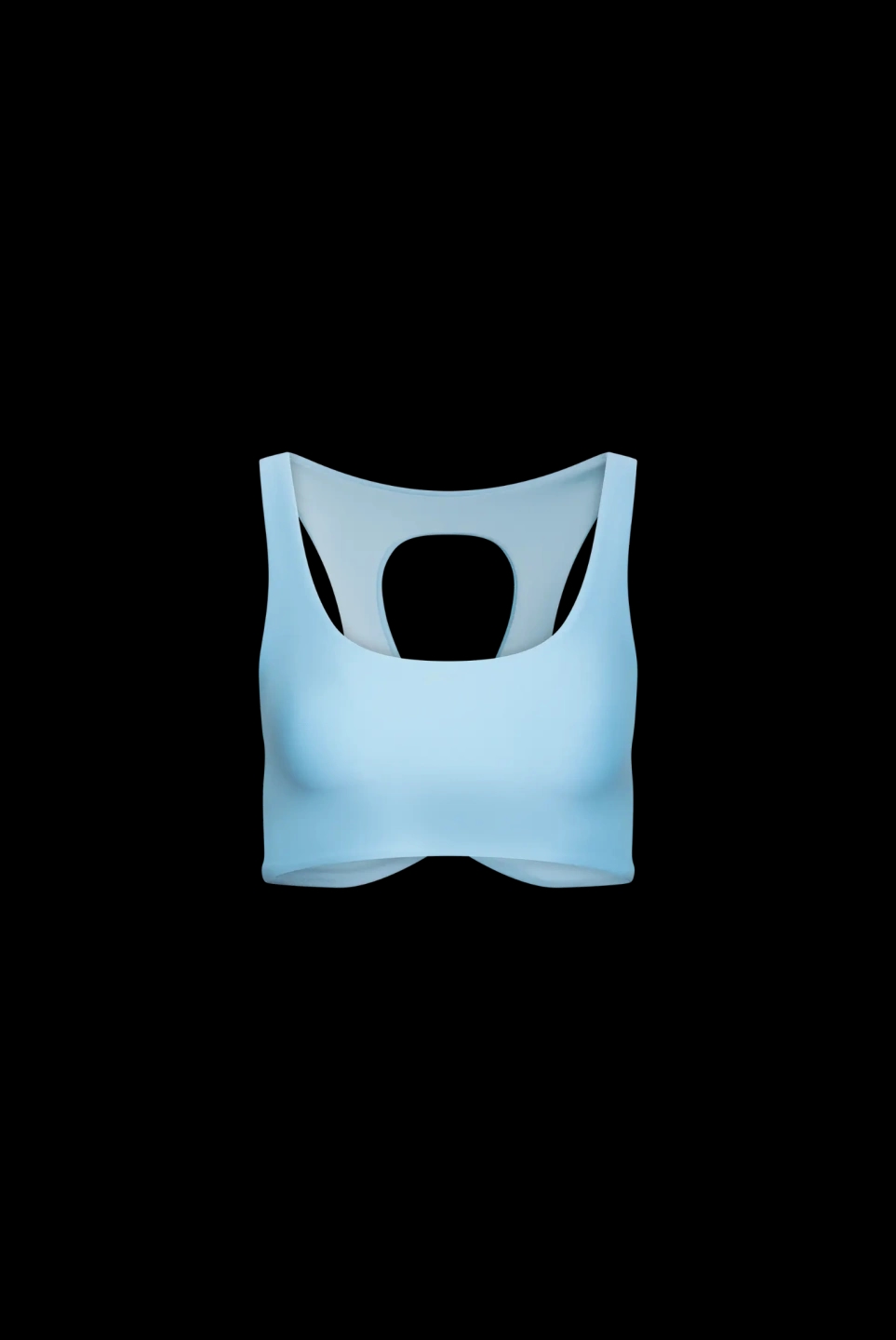 Serenity Blue Inhale Sports Bra - High Intensity - Principal
