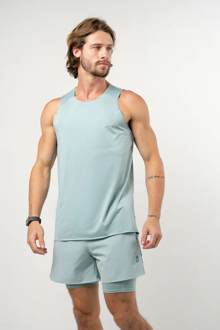 Franelilla Seamless Force Men Light Blue - Principal