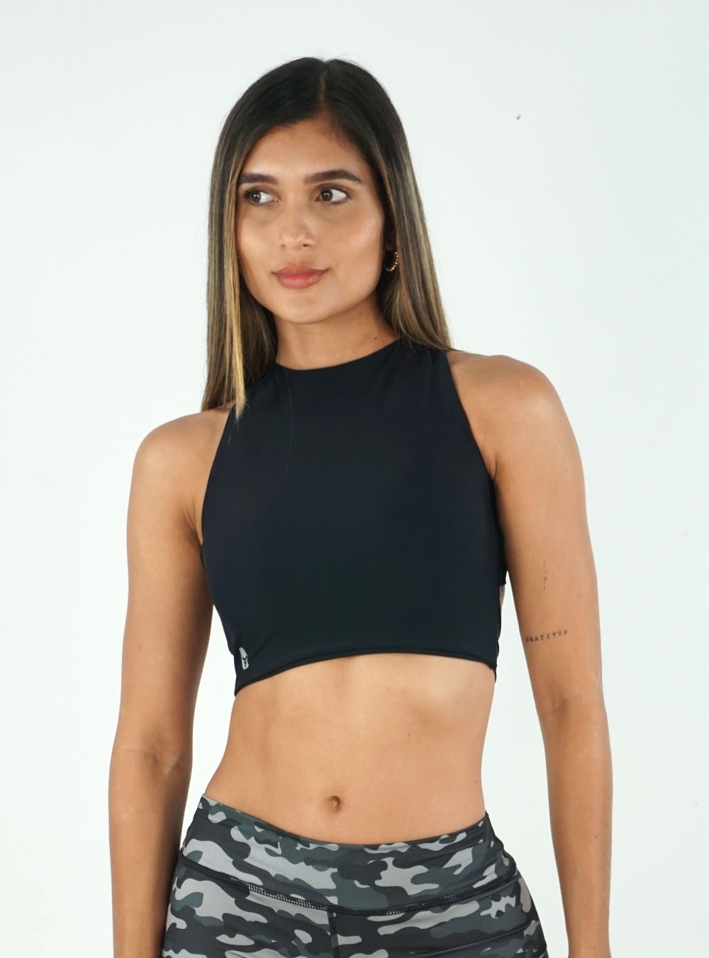 Top Trenza Negro - Principal